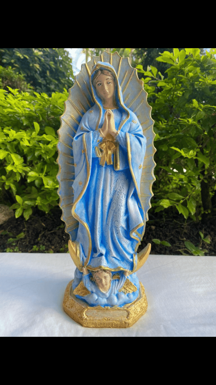 Virgen dé Guadalupe en Yeso