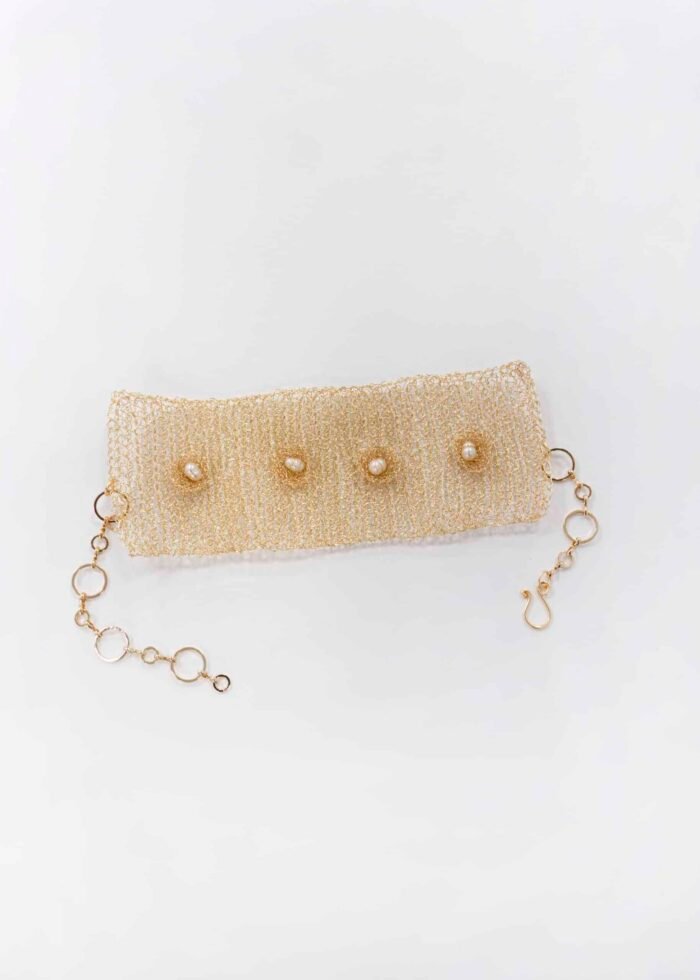 Brazalete Tejido en Oro Golfi 🛍