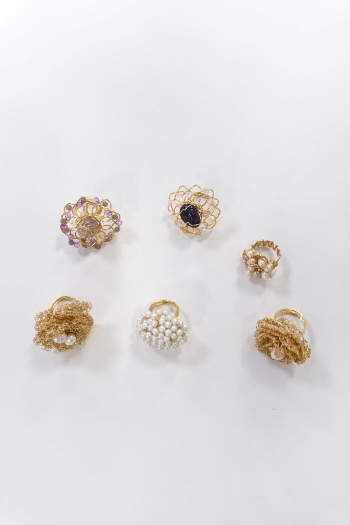 Anillos Tejido en Perlas y Rondelas 🛍