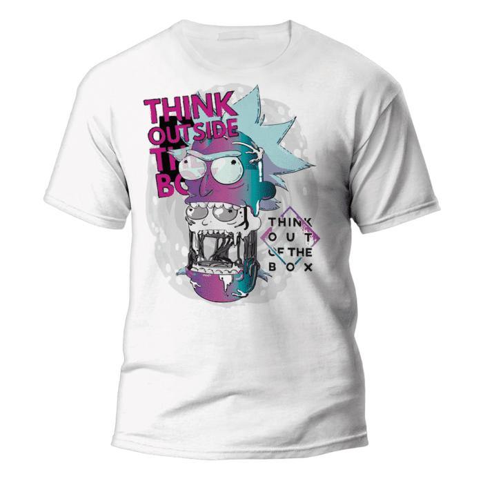 camiseta "rick and morty"