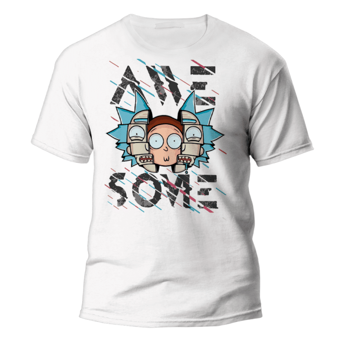 camiseta "rick and morty"