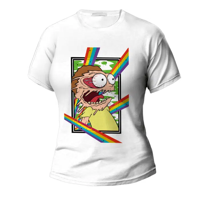 camiseta "rick and morty"