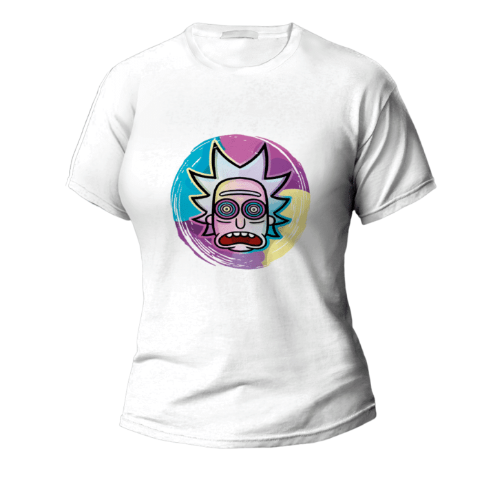 camiseta "rick and morty"