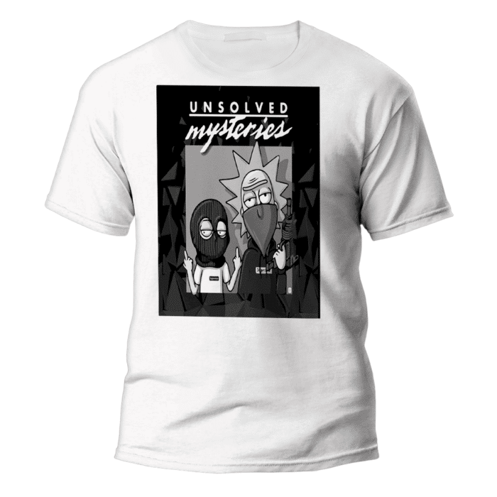 camiseta "rick and morty"