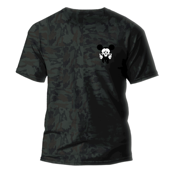 camiseta "mickey militar"
