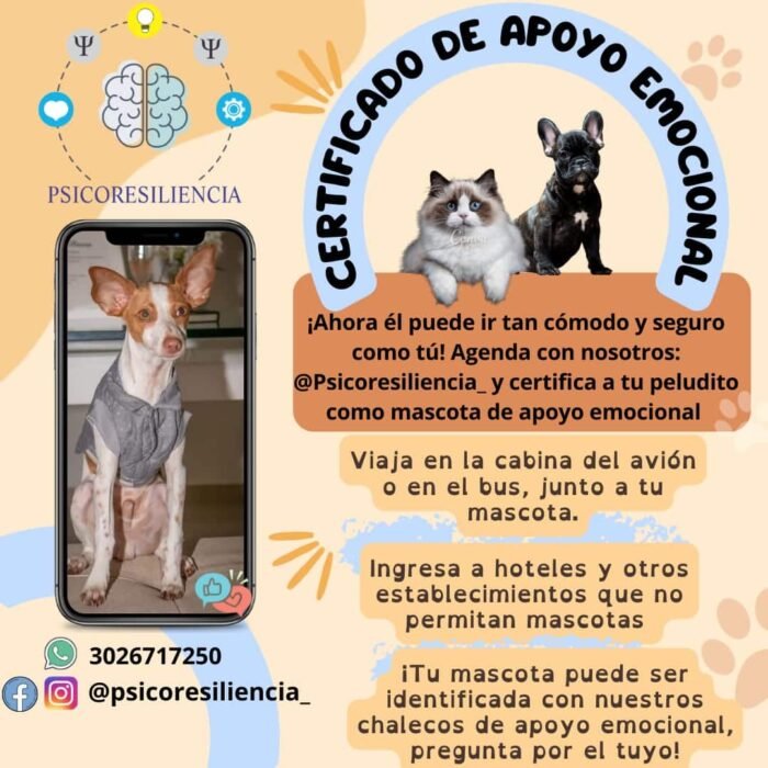 Certificado De Apoyo Emocional Para Mascotas 🐶