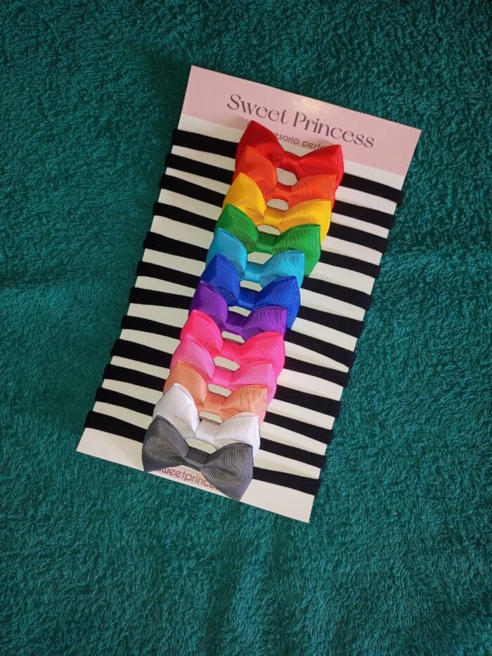 Set de 10 lazos Mini Sarah 🎀 - Imagen 6