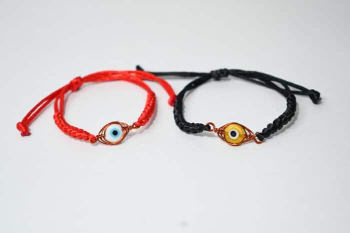 Pulsera Protección Ojo Turco Con Hilo De Cobre 🧿 - Imagen 2