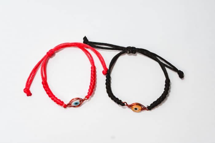 Pulsera Protección Ojo Turco Con Hilo De Cobre 🧿 - Imagen 4