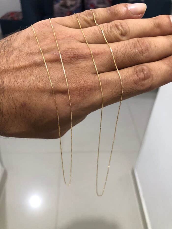 Cadena Veneciana 50 cm 🇮🇹 Oro 18 k 🎁 - Imagen 2