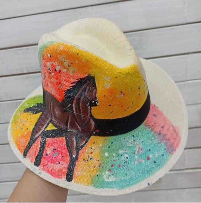 Sombrero Pintado a Mano 👒 - Imagen 2