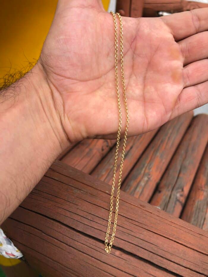 Cadena 🇮🇹 Rolón Chain Oro 18k - Imagen 5
