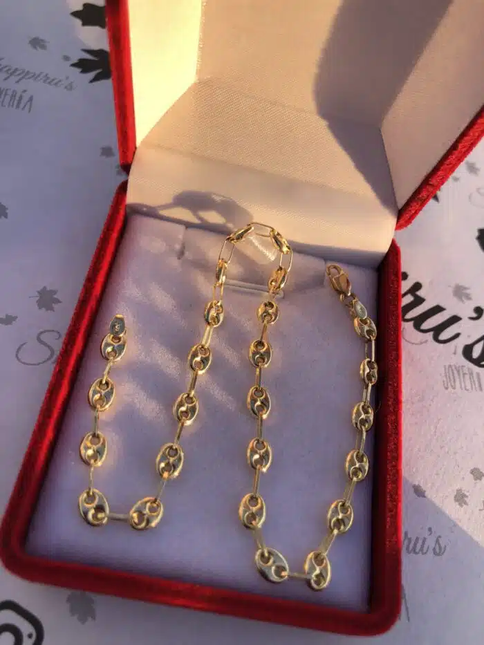 Tobillera Gucci Oro 18k - Imagen 7
