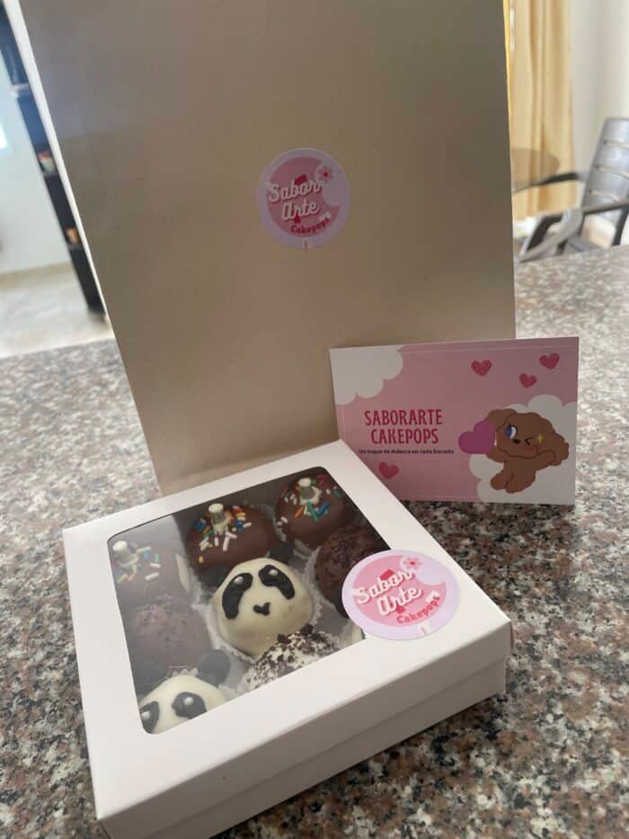 CAJA x9 CAKEPOPS (estilo trufa) - Imagen 2