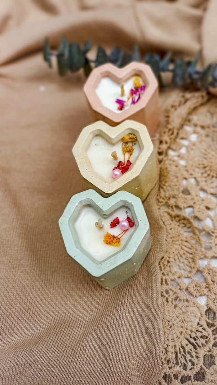 Vela corazón mini