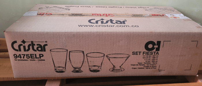 Set fiesta Toda la Cristalería para tu Celebración Familiar