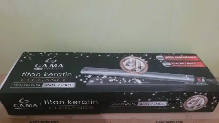 Plancha De Pelo Gama EleganceTitan Keratin Keratina
