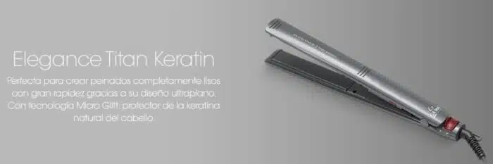 Plancha De Pelo Gama EleganceTitan Keratin Keratina - Imagen 6
