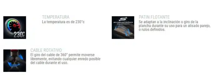 Plancha De Pelo Gama EleganceTitan Keratin Keratina - Imagen 4
