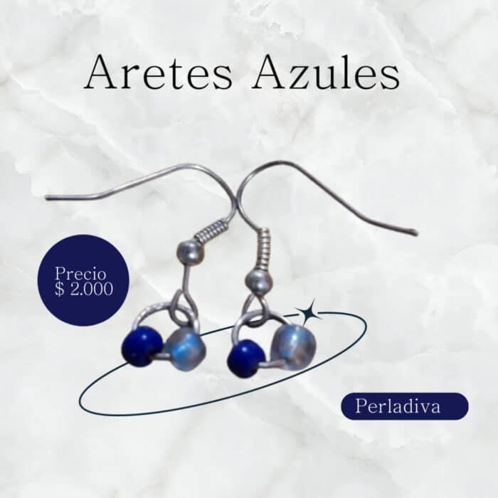 Aretes azulados