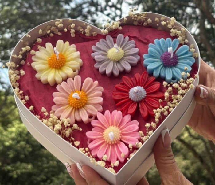 🌸💖Corazon con margaritas