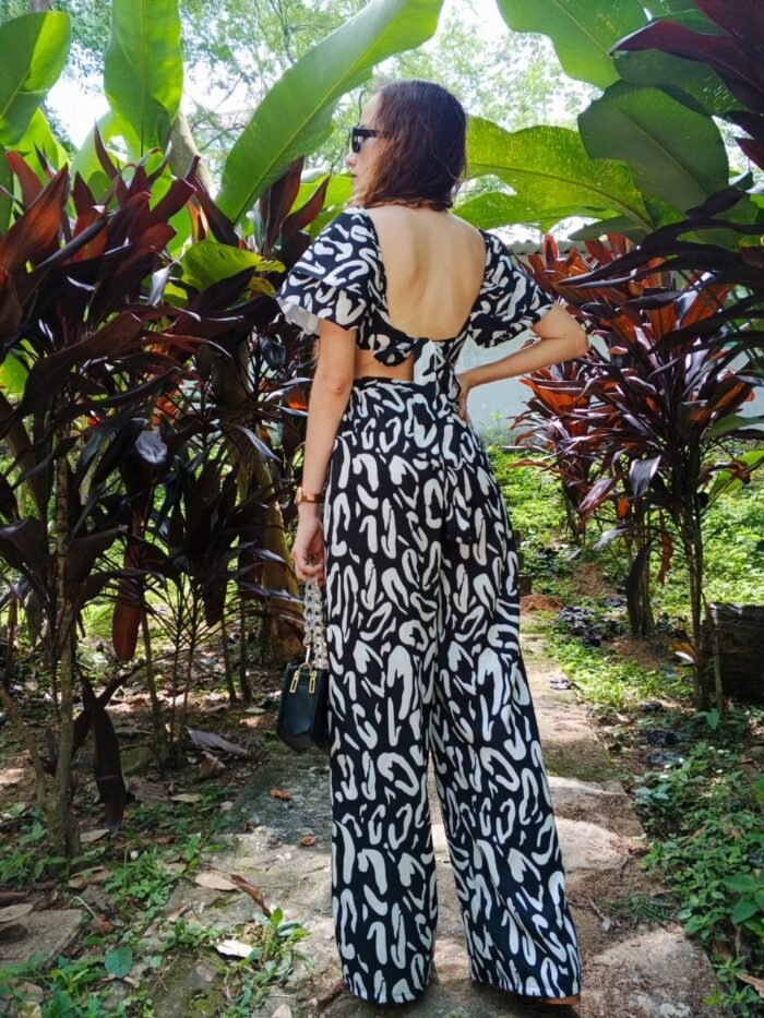 Set Pantalón Palazzo & Blusa Bow - Imagen 2