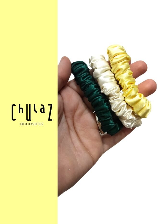 🎀Set de Scrunchies en seda Skinny - Imagen 2