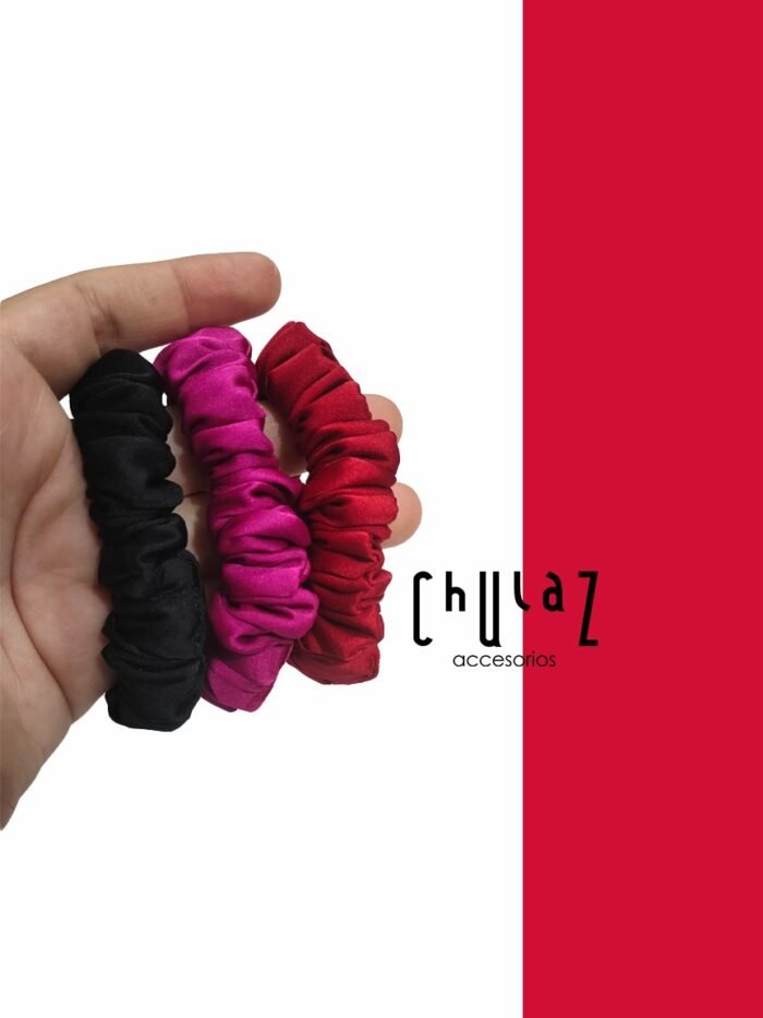 🎀Set de Scrunchies en seda Skinny - Imagen 3
