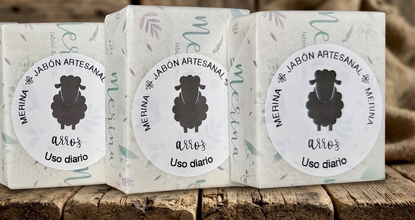 Set de 6 jabones de arroz Merina diario - Imagen 4